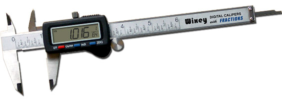 Wixey WR100 Digital Fraction Calipers